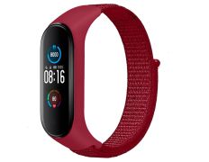 Correa Nailon Xiaomi Mi Smart Band 6 / Mi Band 5 / Amazfit Band 5 - Rojo