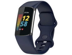 Correa de silicona Fitbit Charge 5 / Charge 6 Azul Oscuro - Marca CROCOCASE