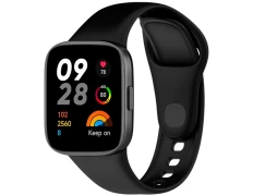 Correa de silicona Xiaomi Redmi Watch 3 Negro - Marca CROCOCASE