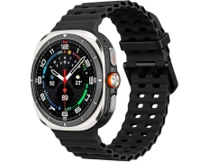 Correa de Silicona Samsung Galaxy Watch Ultra en Negro - Crococase