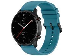 Correa de Silicona Universal 22mm Azul para Smartwatch Xiaomi/Amazfit/Samsung/Huawei/Realme/Ticwatch - Marca CROCOCASE