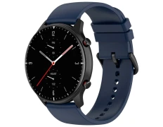 Correa de silicona Universal Azul Marino 22mm para Smartwatch Xiaomi/Amazfit/Samsung/Huawei/Realme/Ticwatch - Marca CROCOCASE