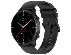 Correa Universal 22mm Negro de Silicona para Smartwatch Xiaomi/Amazfit/Samsung/Huawei/Realme/Ticwatch