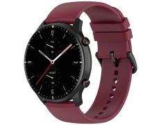 Correa de Silicona Universal Vino 22mm para Smartwatch Xiaomi/Amazfit/Samsung - Marca CROCOCASE
