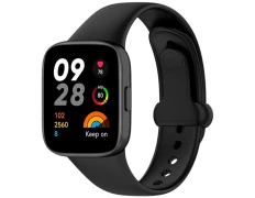 Correa de silicona para Xiaomi Redmi Watch 3 Sports en Negro - CROCOCASE