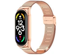 Correa Xiaomi Smart Band 7 Milanesa Clip Dorado Rosa - CROCOCASE