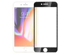 Cristal Templado Completo 3D Fibra Carbono iPhone 7 /iPhone 8/iPhone SE 2020 Negro