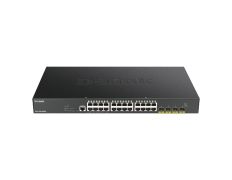 D-LINK SWITCH 24 PUERTOS 10/100/1Gbit y 4 10Gbit. SFP+ PoE