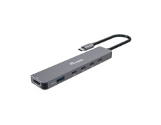 DOCKING USB-C 6-EN-1 EQUIP 133500 - HDMI 4K 4xUSB-C 1xUSB-A 1xUSB-C PD 100W