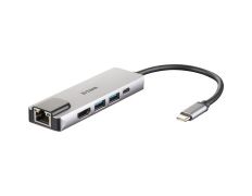 DOCKING USB-C D-LINK DUB-M520 HDMI 4K USB-A 3.0 PD 60W Thunderbolt 3 RJ45