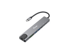 DOCKING USB-C EQUIP 133497 con HDMI 4K, 2xUSB-A 3.2 5Gbps, TF, MicroSD, USB-C PD 100W, RJ45