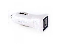Cargador USB para Coche Blanco Dual 3.1A
