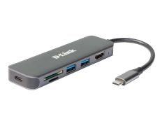 D-LINK DOCKING STATION USB-C 6 EN 1 HDMI LECTOR TARJETAS SUMINISTRO ELÉCTRICO
