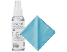 Kit Limpieza de Pantallas EWENT 100ml + paño 20x20cm
