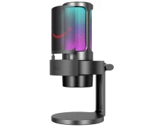 Fifine AmpliGame A8 RGB Micrófono USB Tipo C para PC - Grabación y Transmisión