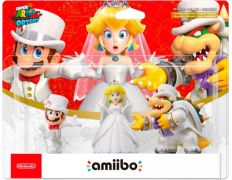 Pack 3 Figuras AMiiBO Super Mario Odyssey: Mario, Peach, Bowser