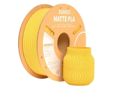 ELEGOO PLA MATTE Amarillo Mate 1.75mm 1kg - Filamento para Impresoras 3D FDM