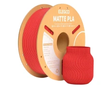 ELEGOO PLA MATTE Rojo Mate 1kg - Filamento 1.75mm para Impresoras 3D FDM