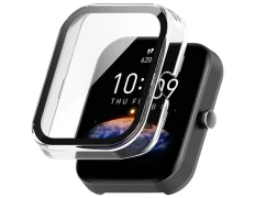 Funda y Cristal Templado Amazfit Bip 3 / Bip 3 Pro Transparente - CROCOCASE
