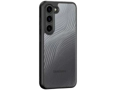 Funda rígida Samsung Galaxy S23 Negro+Transparente Anti-Scratch Shell