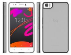 Funda Aquaris M5.5 Negra Gummy