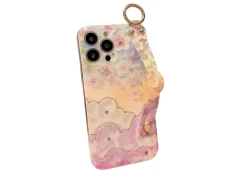 Tapa Floral y Mariposas con Pulsera iPhone 16 - CROCOCASE