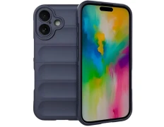 Funda de silicona Wave para iPhone 16 Azul Oscuro - CROCOCASE