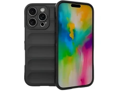 Funda de silicona Wave iPhone 16 Pro Max Negro - CROCOCASE