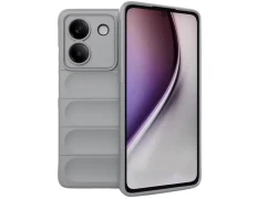 Funda de silicona Xiaomi Poco M7 Pro Wave Gris Claro