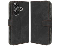 Funda libro 360º Protección Negra para Xiaomi Redmi 13 / Poco M6 4G - CROCOCASE