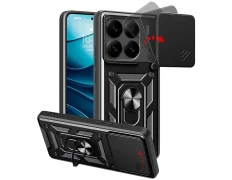 Funda Armadura Militar Xiaomi 15 5G - Protección de Cámara, Soporte Metálico y Anillo Negro
