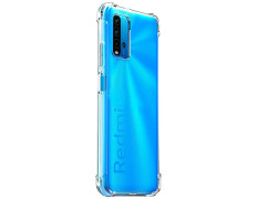 Funda de Silicona Reforzada para Xiaomi Redmi 9T - Marca CROCOCASE - Transparente