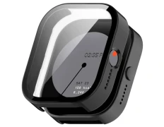 Funda y Cristal Templado para Nothing Watch Pro Negro por CROCOCASE
