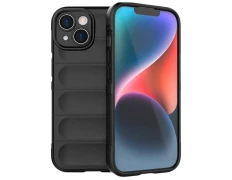 Funda de silicona Wave para iPhone 15 Negro - Marca CROCOCASE