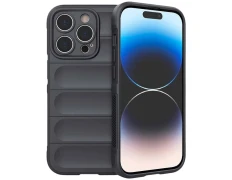 Funda de silicona Wave iPhone 15 Pro Gris Oscuro - Marca CROCOCASE