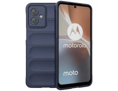 Funda de Silicona Azul Wave para Motorola Moto G54