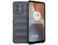 Funda de silicona para Motorola Moto G54 - Color gris - Marca CROCOCASE