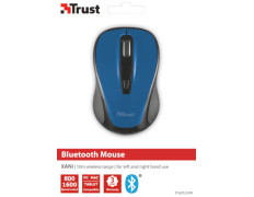 TRUST WIRELESS MOUSE YVI- BLUE BRILLO (AZUL) (SENSOR OPTICO DE 800 - 1.600 PPP REALES)