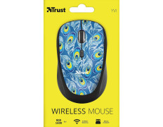 TRUST YVI WIRELESS COMPACT MOUSE PEACOCK (SENSOR OPTICO DE 800 - 1.600 PPP REALES)