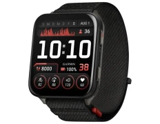 Garmin Venu X1 Gris Titanio con Correa de Nailon ComfortFit Negro