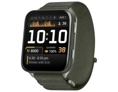 Smartwatch Garmin Venu X1 Verde con Caja de Titanio y Correa de Nailon ComfortFit