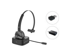 HEADSET BLUETOOTH CON BASE DE CARGA CONCEPTRONIC - Incluye Adaptador Bluetooth POLONA03BDA
