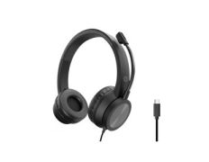 Headset CONCEPTRONIC POLONA05BC USB-C con Micrófono Flexible y Control de Volumen - Reducción de Ruido
