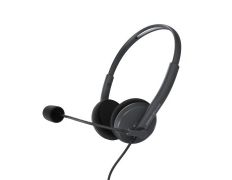 HEADSET ENERGY SIS OFFICE 2+ ANTHRACITE - Auricular Diadema Ajustable Micrófono Retráctil Jack 3.5mm