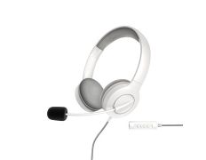 HEADSET ENERGY SISTEM OFFICE 3 WHITE con Microfono Retractil - Conexión Jack 3.5mm y USB - Diadema Ajustable