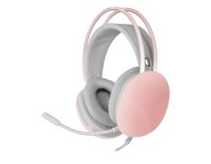 HEADSET MARS GAMING MH-GLOW PINK JACK 3.5mm USB y 360º ILUMINACIÓN CHROMA - DIADEM