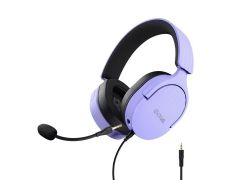 Headset Trust Gaming GXT 489 Morado Fayzo - Micrófono Desmontable, Plegable, Cable Trenzado 1,2m J