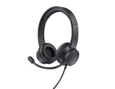 HEADSET TRUST HS-150 25333 JACK 3.5mm MICROFONO PLEGABLE DIADEMA AJUSTABLE