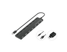 HUB USB 2.0 CONCEPTRONIC HUBBIES08 - 7xUSB-A 2.0 con Interruptores y Alimentador