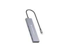 HUB USB-C 10Gbps 4 Puertos CONCEPTRONIC HUBBIES14G con Carcasa de Aluminio